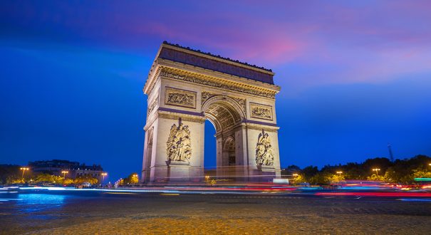 Arc de Triomphe located in Paris
