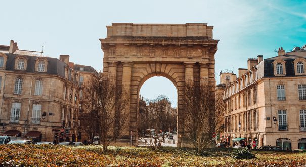 Beautiful shot of the Gate of Burgundy in Bordeaux, France