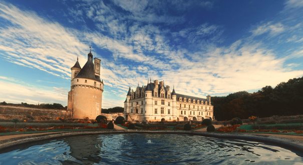 Famous Castelo de Chenonceau in France