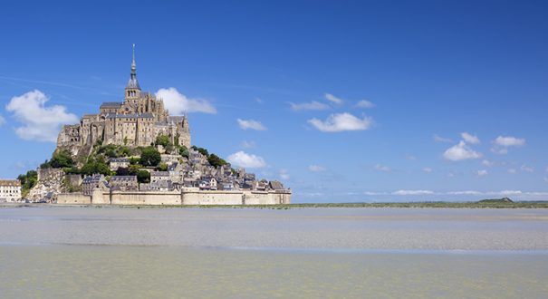 Panoramic view of Mont-Saint-Michel