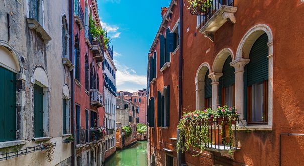 View of the beautiful architecture of Venice, Italy during daylight